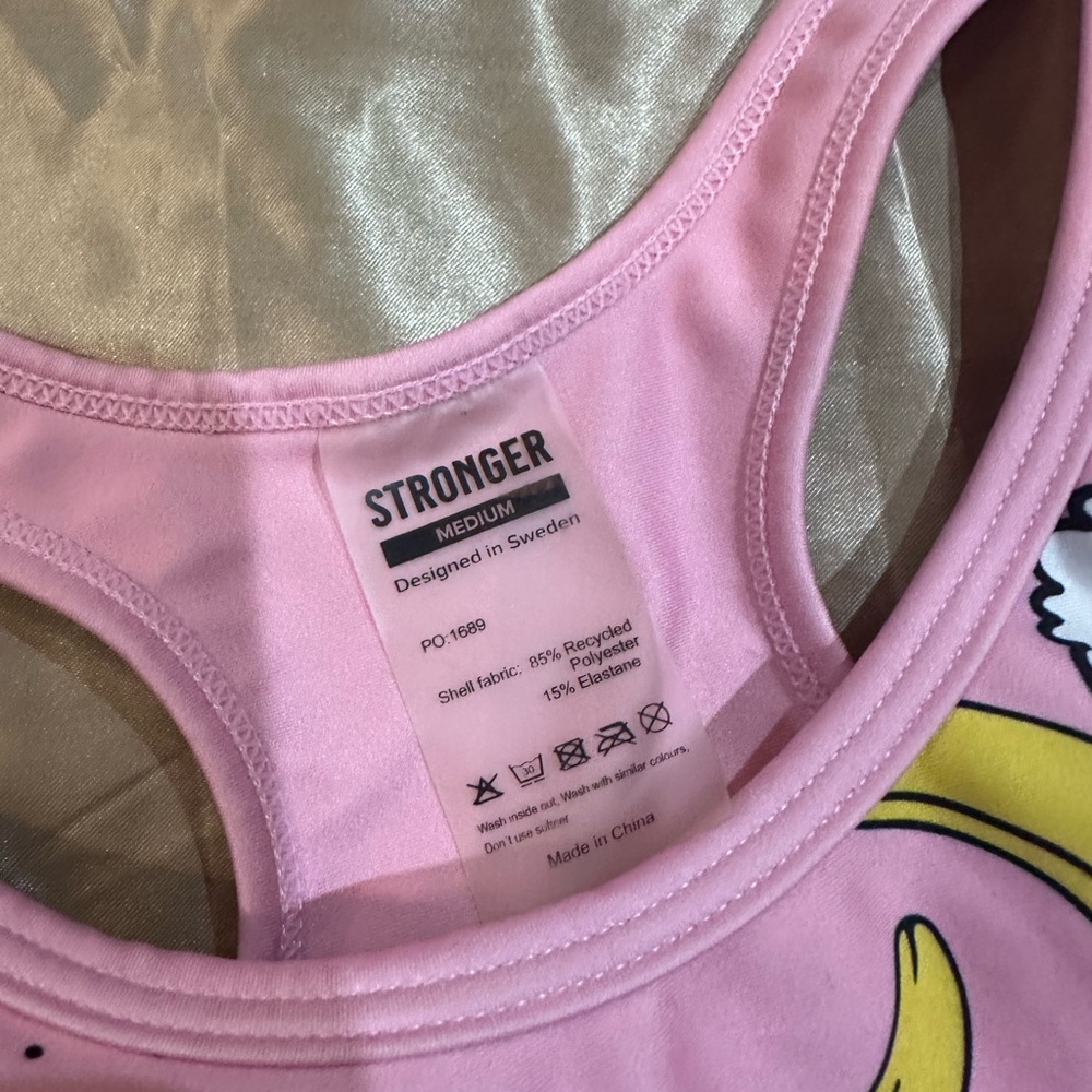 Stronger Pink Graphic Sports Bra - Picture 3 of 3